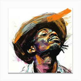 Man In Hat Canvas Print