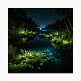 Night Flora Canvas Print