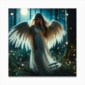 Angel In The Woods 2 Canvas Print