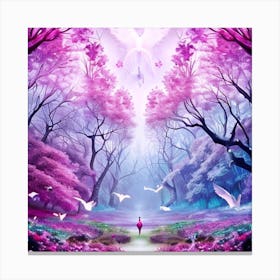 Purple Fantasy Land Canvas Print