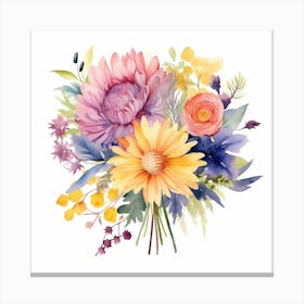 Watercolor Bouquet 7 Canvas Print