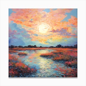 Gentle Horizon Harmony Canvas Print