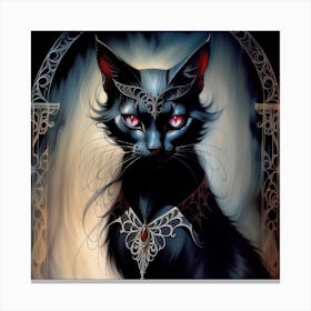 Black Cat 1 Canvas Print