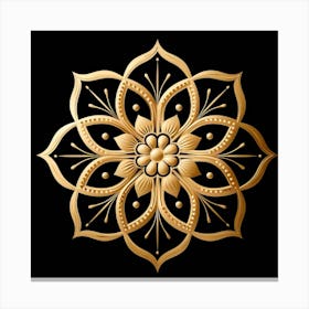 Golden Flower Canvas Print