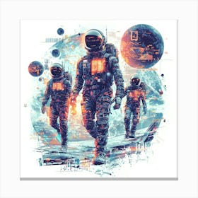 Space Warriors.Generated AI. Wall Art Print Lienzos