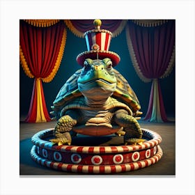 Circus Turtle Canvas Print