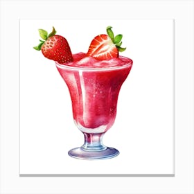 Strawberry Smoothie Canvas Print