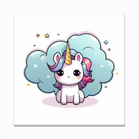 Cute Unicorn 27 Canvas Print