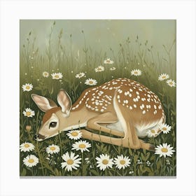 Fawn Fairycore Painting 6 Canvas Print