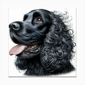 Black Cocker Spaniel4 Canvas Print