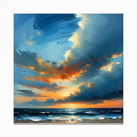 Sunset On The Beach 21 Canvas Print