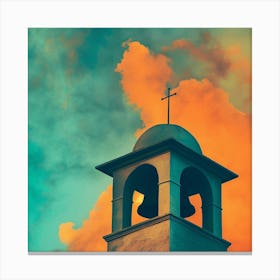 Church Bell Tower Canvas Print