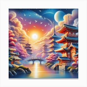 Asian Landscape Painting 25 Canvas Print