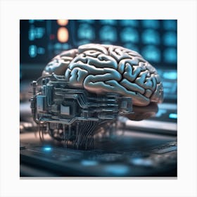 Artificial Intelligence Brain 26 Canvas Print