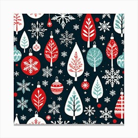 Christmas Seamless Pattern 4 Canvas Print