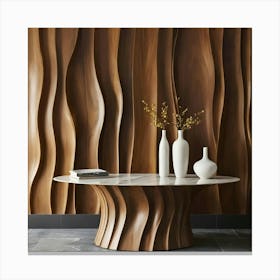 Wavy Wall 17 Canvas Print