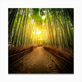 Firefly Enchanted Twilight Glow In Bamboo Forest 39314 Canvas Print