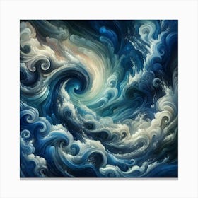 Abstract Ocean Painting Canvas Print