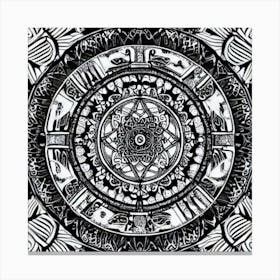 Aztec Art Canvas Print