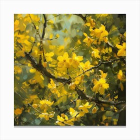 Yellow Blossoms 1 Canvas Print