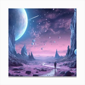 Space Landscape 3 Canvas Print