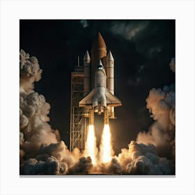 Space Shuttle Launch 2 Canvas Print