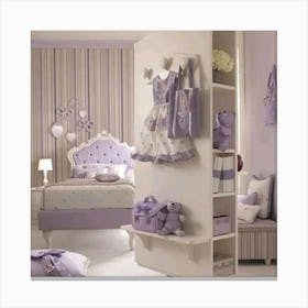 Girl'S Bedroom Canvas Print