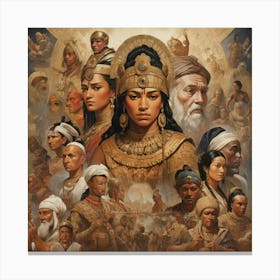 Egypt Art print paintings 1 Canvas Print