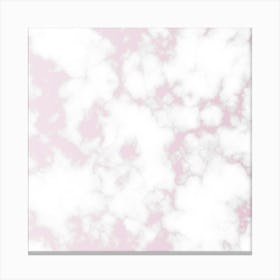 Winter Pink Marble Canvas Print
