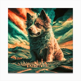 Dog In The Sky Canvas Print