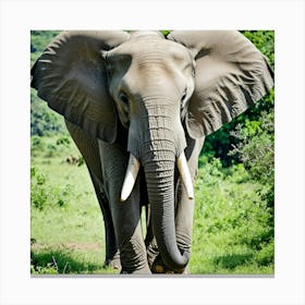 Elephant In The Wild 1 Canvas Print