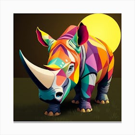 Rhino 3 Canvas Print