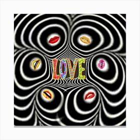 Love - Love - photo montage Canvas Print