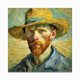 Van Gogh straw hat inspiration Canvas Print