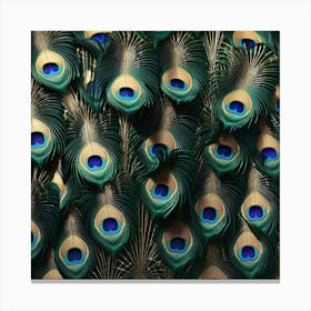 Peacock Feathers Canvas Print