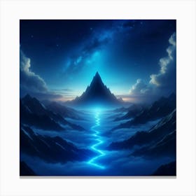 Mountain In The Sky Canvas Print