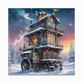 Snow House Canvas Print