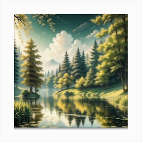 Landscape Painting 242 Canvas Print