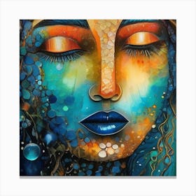 Woman With Blue Eyes 1 Canvas Print