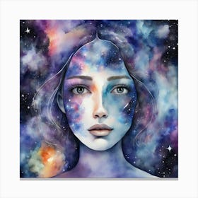 Galaxy Girl Canvas Print