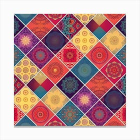 Patchwork Pattern Canvas Print