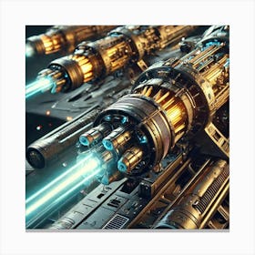 Solar Beam Cannons Converted 1 Canvas Print