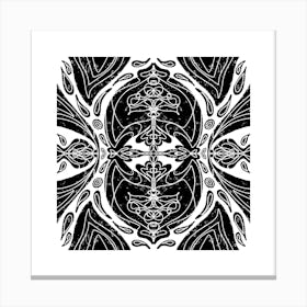 Black And White Abstract Canvas Print