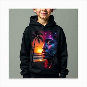 Galaxy Hoodie Canvas Print