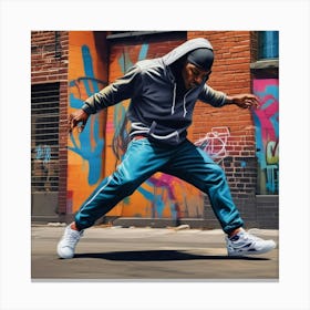 Graffiti Artist Canvas Print