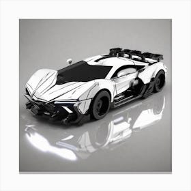 Futuristic Sports Car Canvas Print