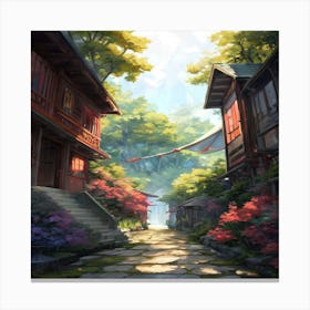 Asian Village Canvas Print