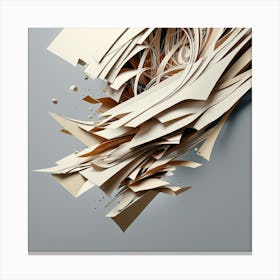 Abstract Paper Art Canvas Print