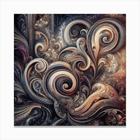 Abstract Swirls Canvas Print