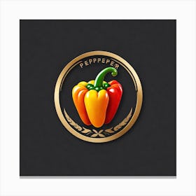 Pepper Pepper Logo Canvas Print